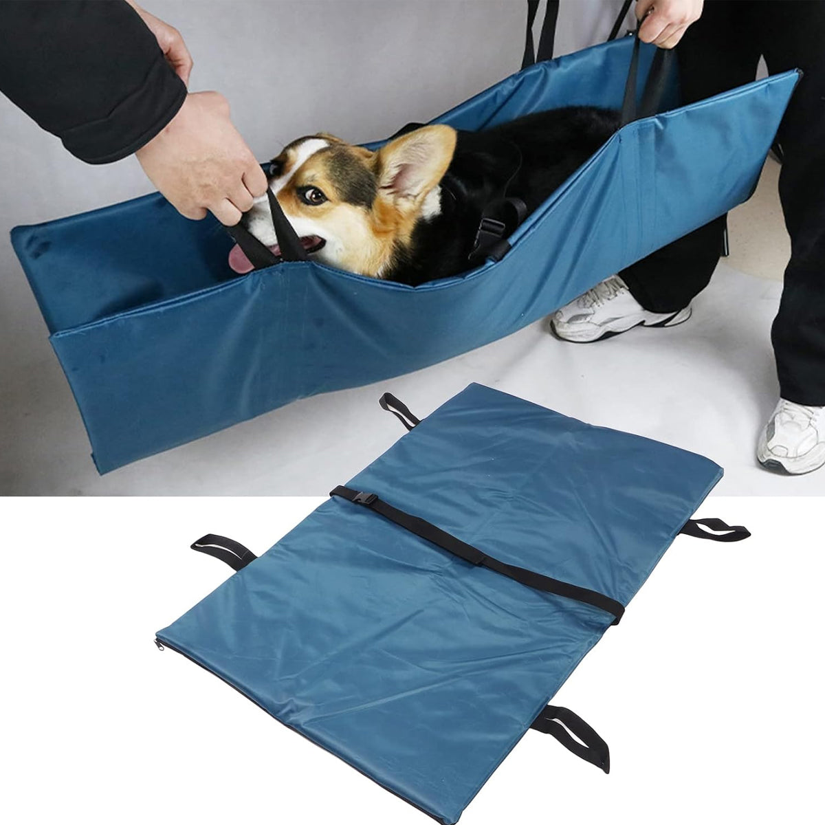 Pet Emergency Stretcher – Foldable Oxford Cloth Rescue Carrier