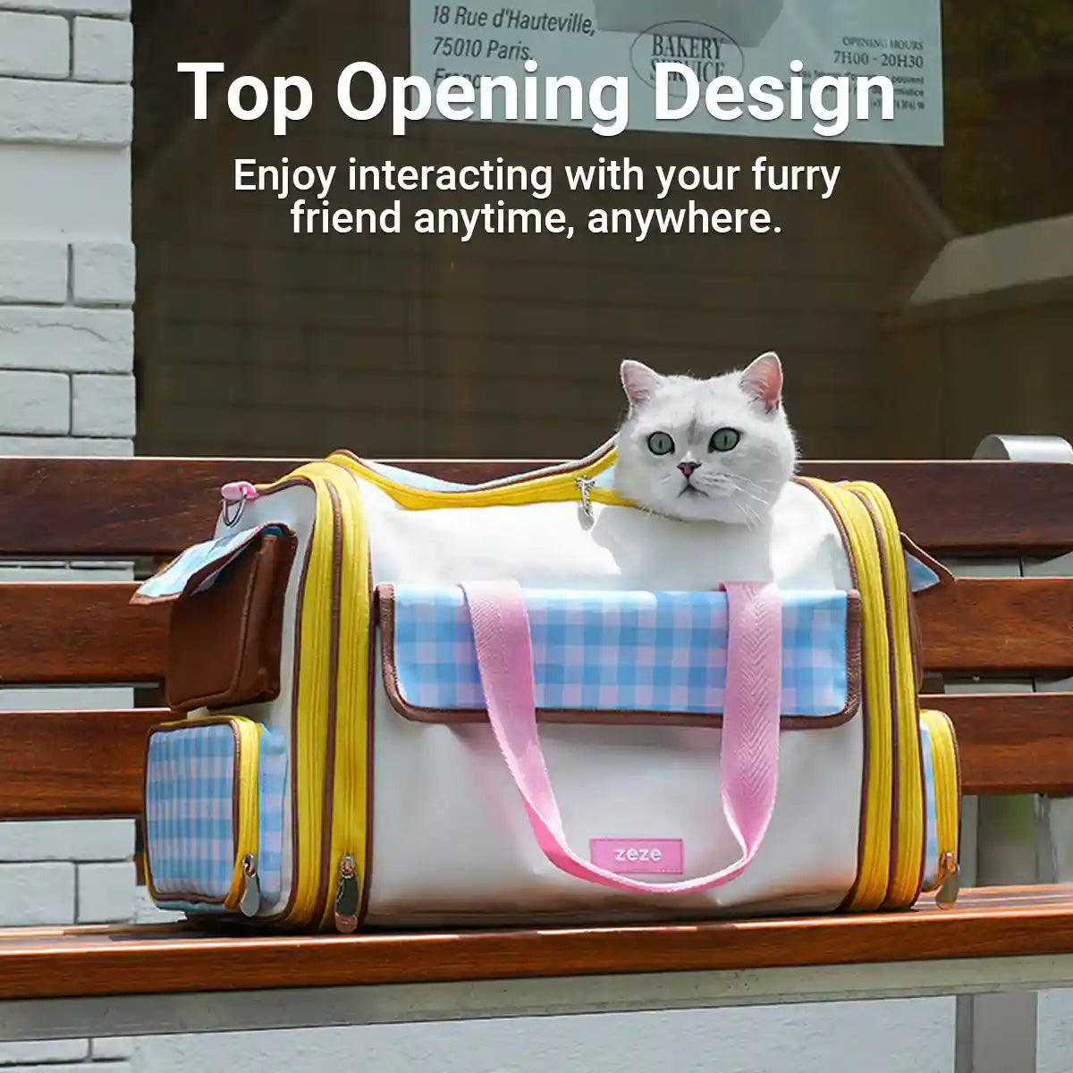 Portable Pet Travel Bag With Expandable Design