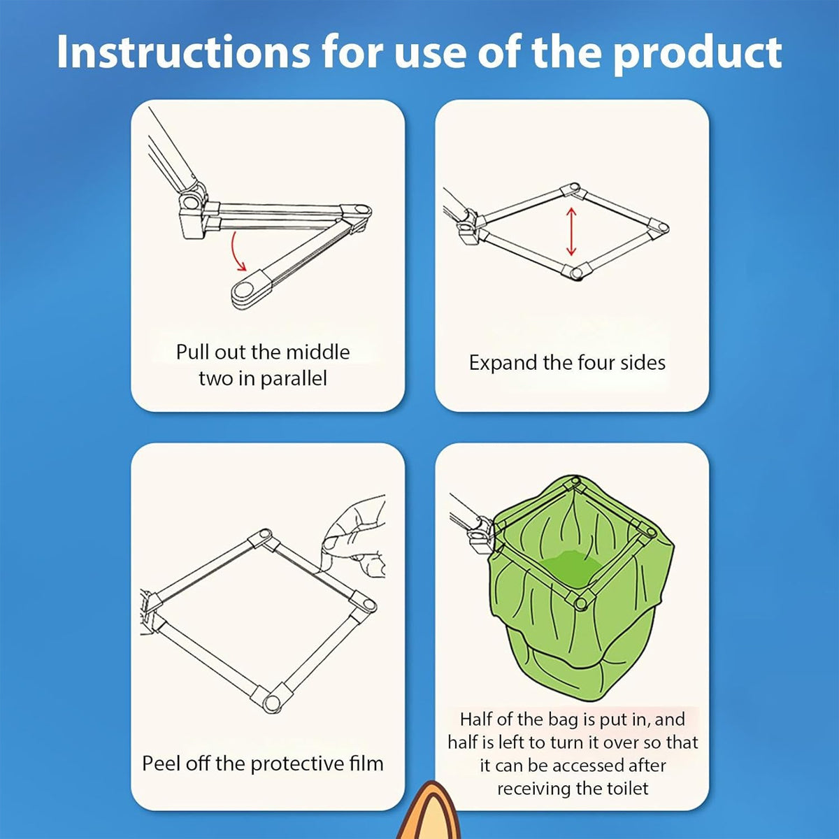 Telescopic Dog Poop Scooper Long Handle Adjustable Waste Picker