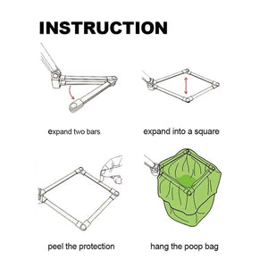 Telescopic Dog Poop Scooper Long Handle Adjustable Waste Picker