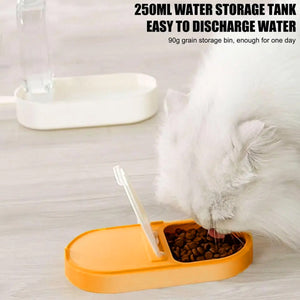 Portable Pet Travel Cup with Water Bottle & Food Container