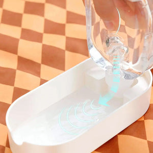 Portable Pet Travel Cup with Water Bottle & Food Container