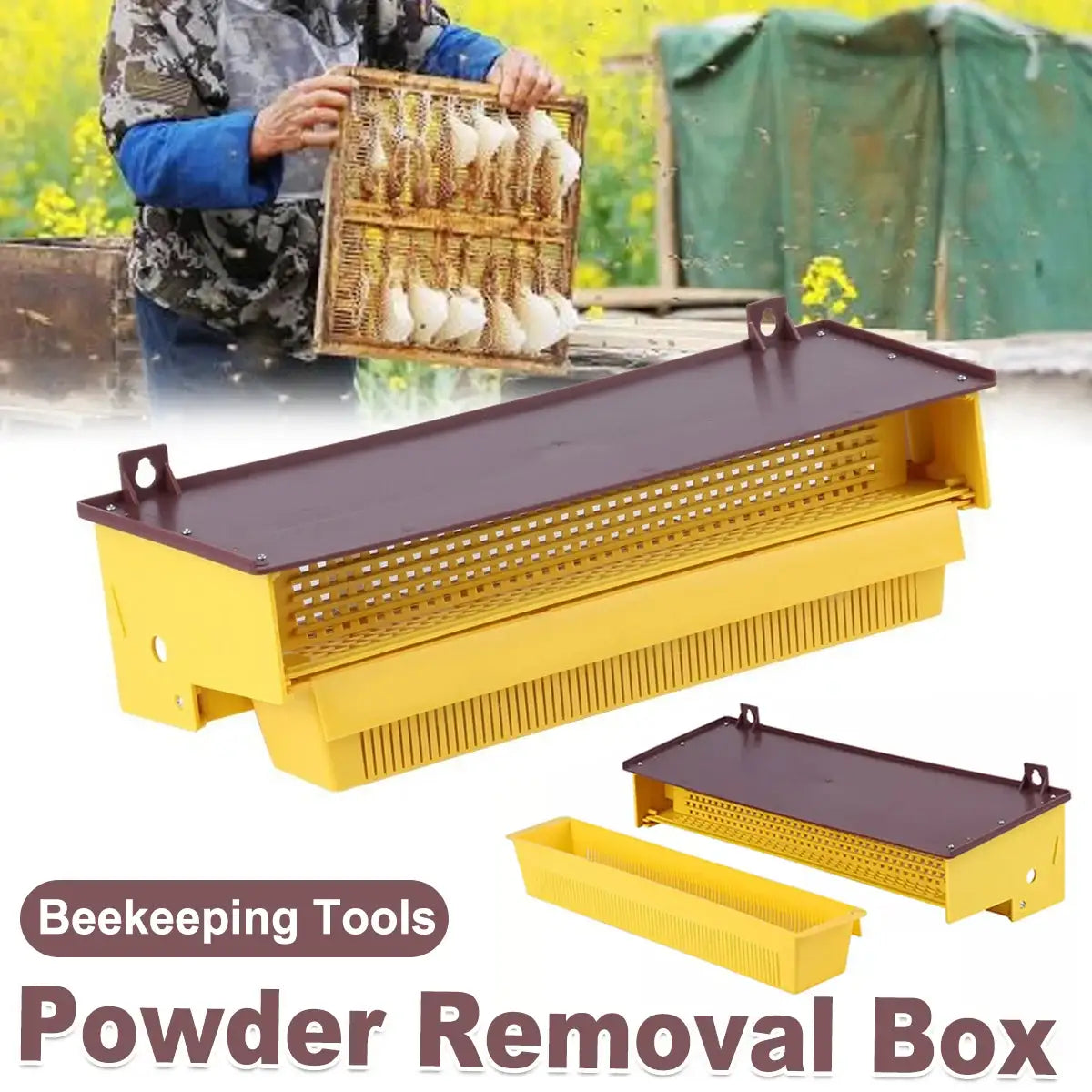 Beekeeping Powder Trap Box for Efficient Pollen Collection