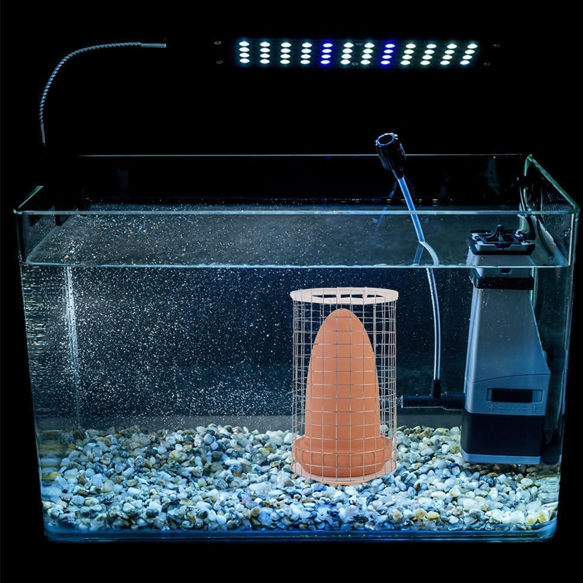 Discus Breeding Cone Clay Spawning Cone With Protective Guard For Aquarium Fish