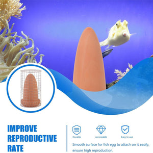 Discus Breeding Cone Clay Spawning Cone With Protective Guard For Aquarium Fish