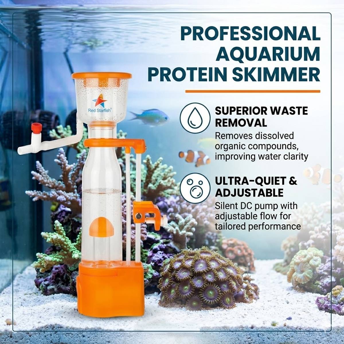Reef Protein Skimmer SQ70 PLUS - Coral Tank Egg Separator
