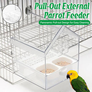 Pull-Out External Parrot Feeder