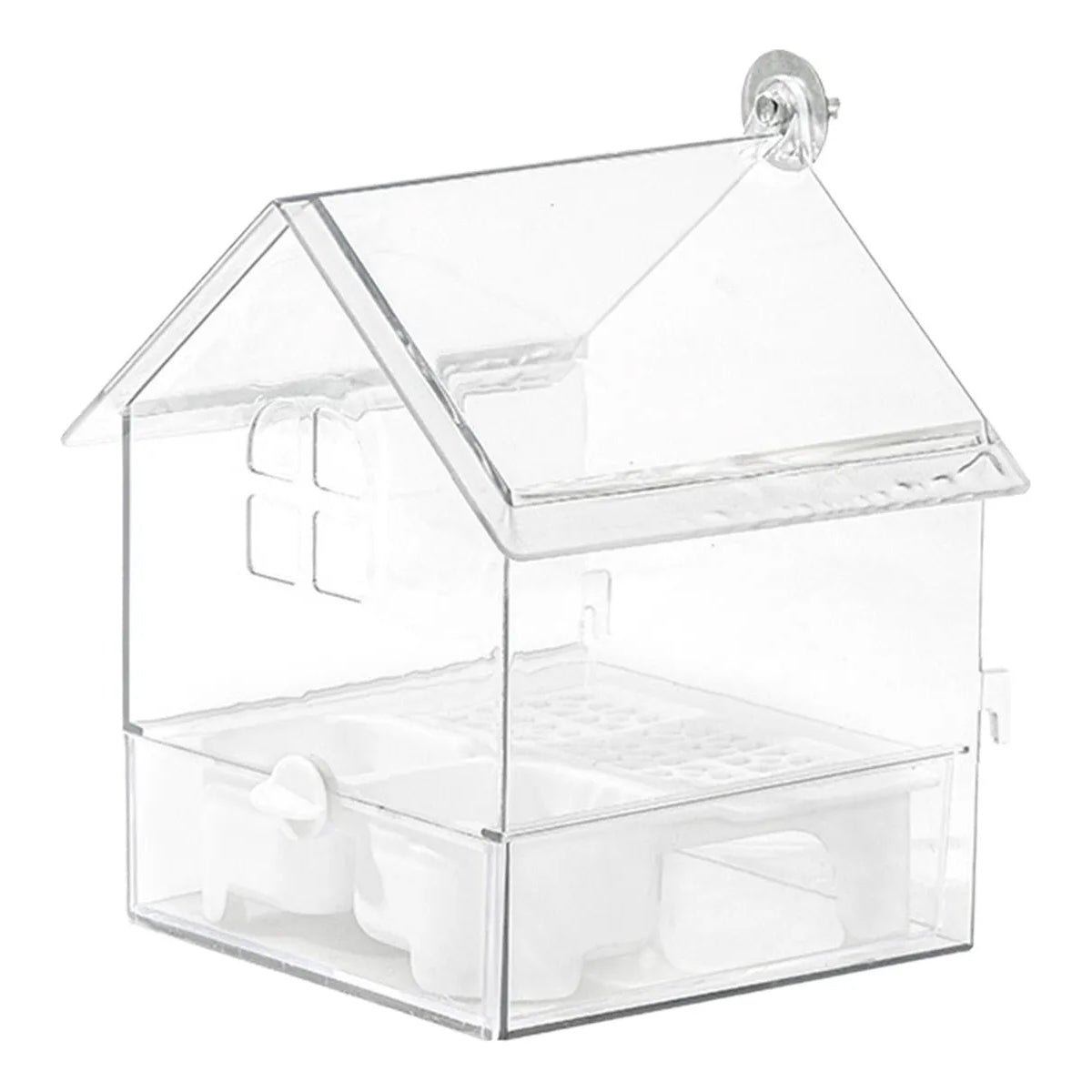 Pull-Out External Parrot Feeder