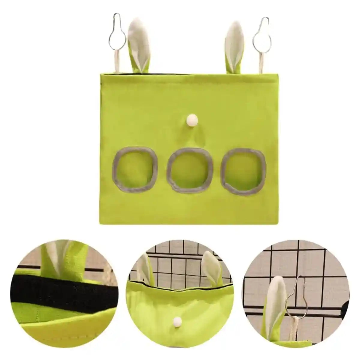 Hanging Hay Feeder Bag for Rabbits and Guinea Pigs