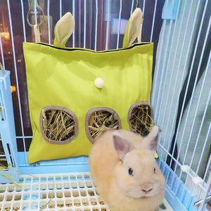 Hanging Hay Feeder Bag for Rabbits and Guinea Pigs
