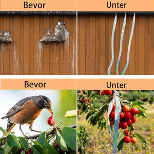 Reflective Bird Deterrent Ribbon Tape for Garden & Orchard Protection