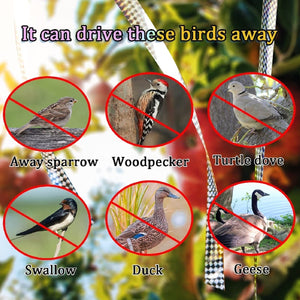 Reflective Bird Deterrent Ribbon Tape for Garden & Orchard Protection