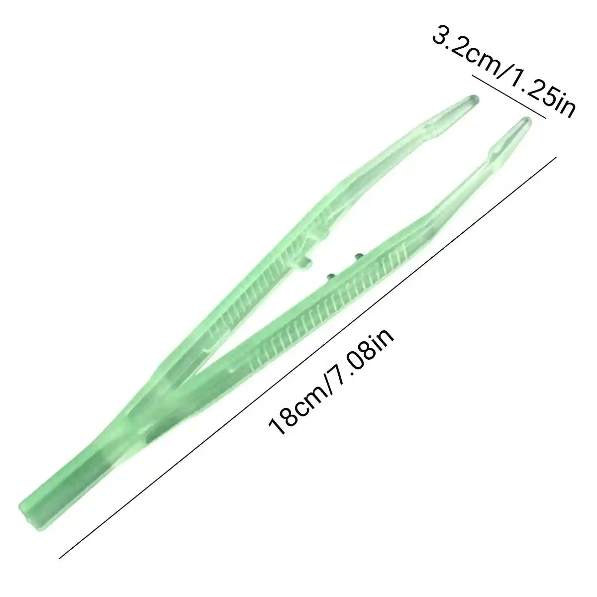 Luminous Tweezers 18cm Straight Feeding Tool For Reptile Tortoise Lizard Frog Spider