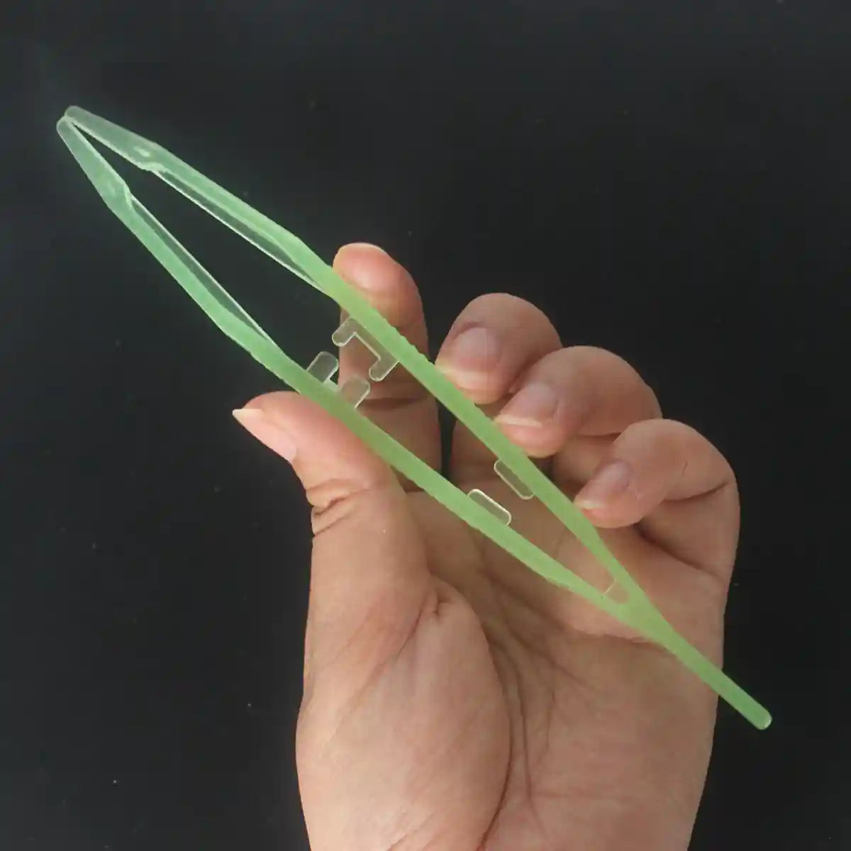 Luminous Tweezers 18cm Straight Feeding Tool For Reptile Tortoise Lizard Frog Spider