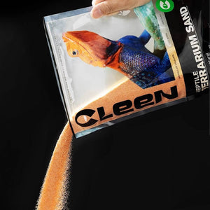 Reptile Calcium Sand - Cleen Climbing Pet Vivarium Substrate (Orange)