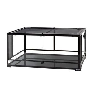 Reptile Enclosure Glass Terrarium With Front Opening