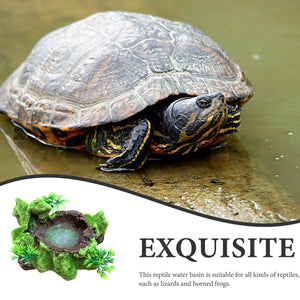 Resin Reptile Water Bowl Feeding Dish