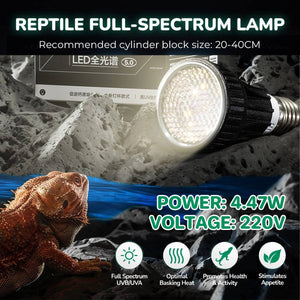 Reptile Basking Lamp - Full Spectrum Turtle Heat Lamp