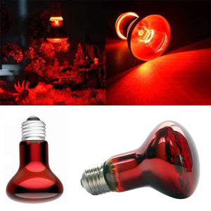 Reptile Heat Lamp Red Infrared Terrarium Heating Bulb