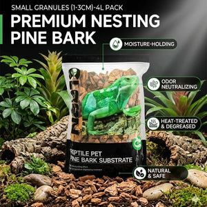 Reptile Pine Bark Bedding - Forest Floor Vivarium Padding (Small)