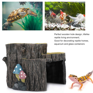 Reptile Rest Shelter Tree Stump Hideout