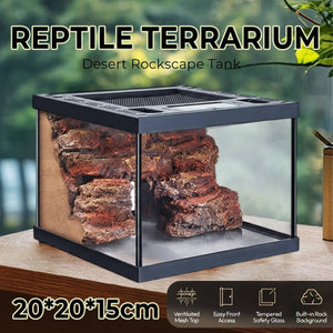 Reptile Terrarium - Cleen Climbing Pet Landscape Vivarium Tank