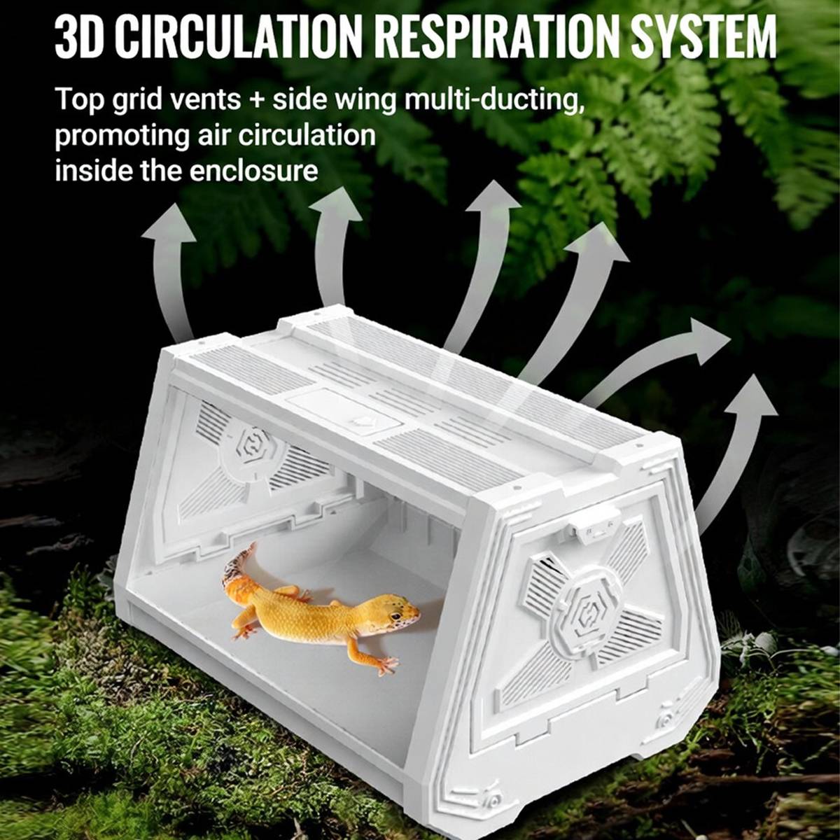 Reptile Habitat Tank Ventilated Terrarium Enclosure