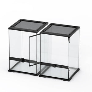 Reptile Terrarium Glass Tank with Double Doors