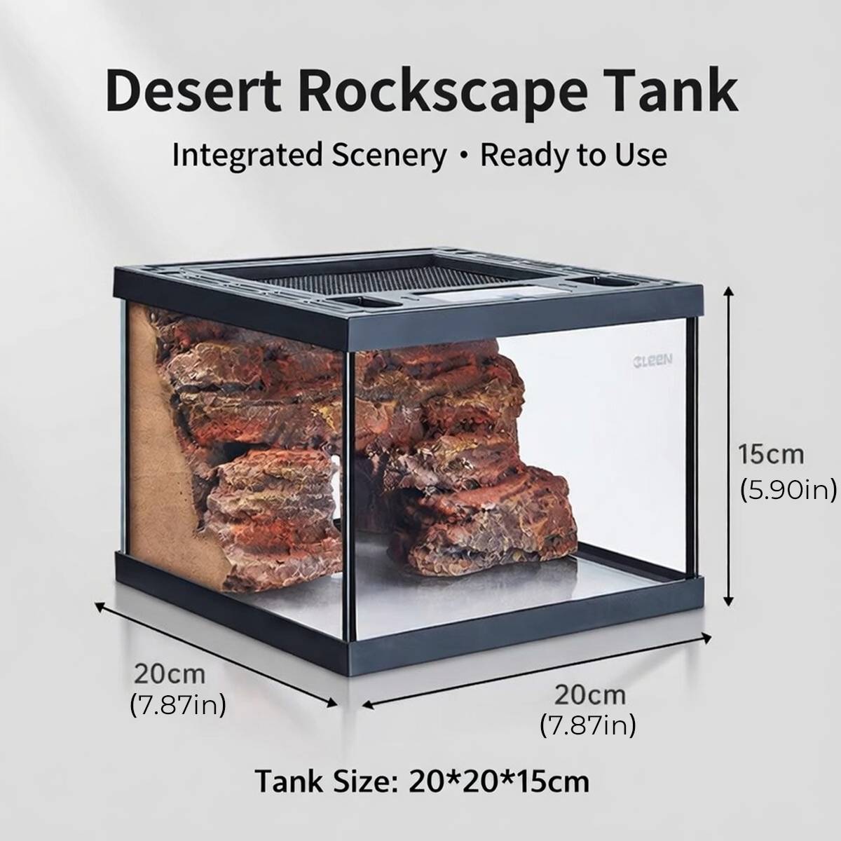 Reptile Terrarium - Cleen Climbing Pet Landscape Vivarium Tank