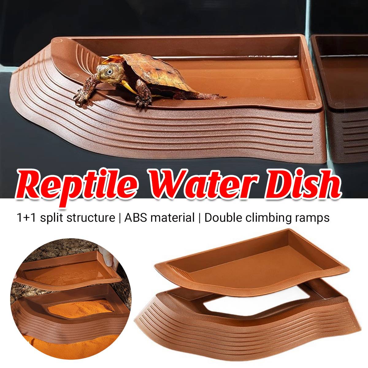 Reptile Basking Platform - Floating Turtle Frog Gecko Habitat (S)