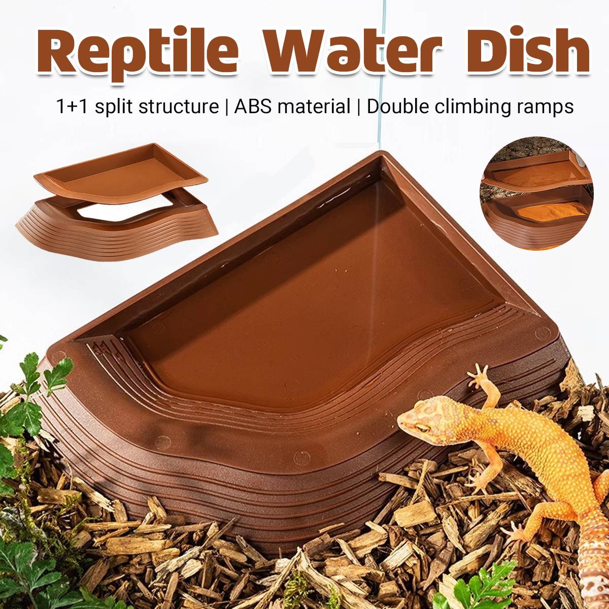 Reptile Basking Platform - Floating Turtle Frog Gecko Habitat (S)