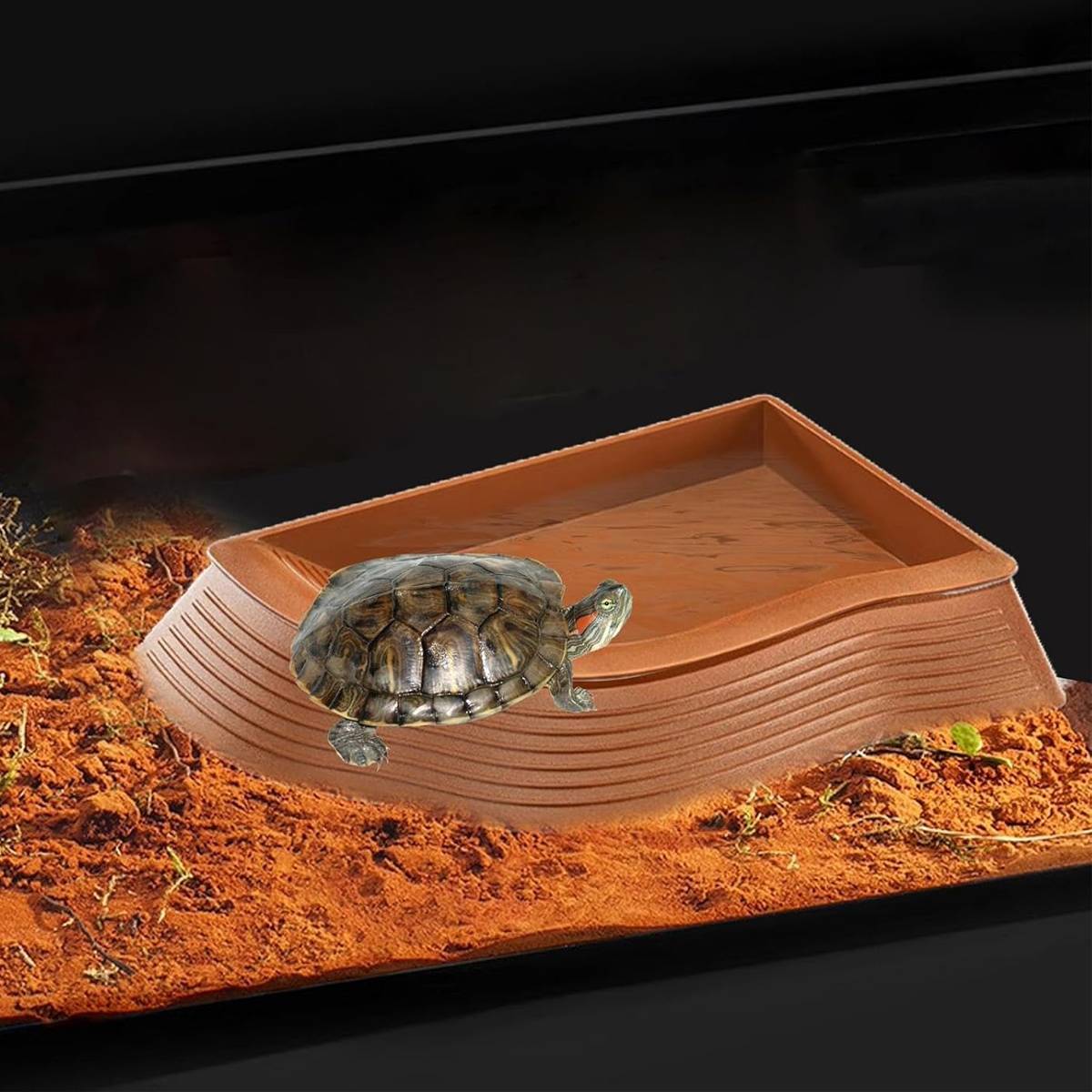 Reptile Basking Platform - Floating Turtle Frog Gecko Habitat (S)
