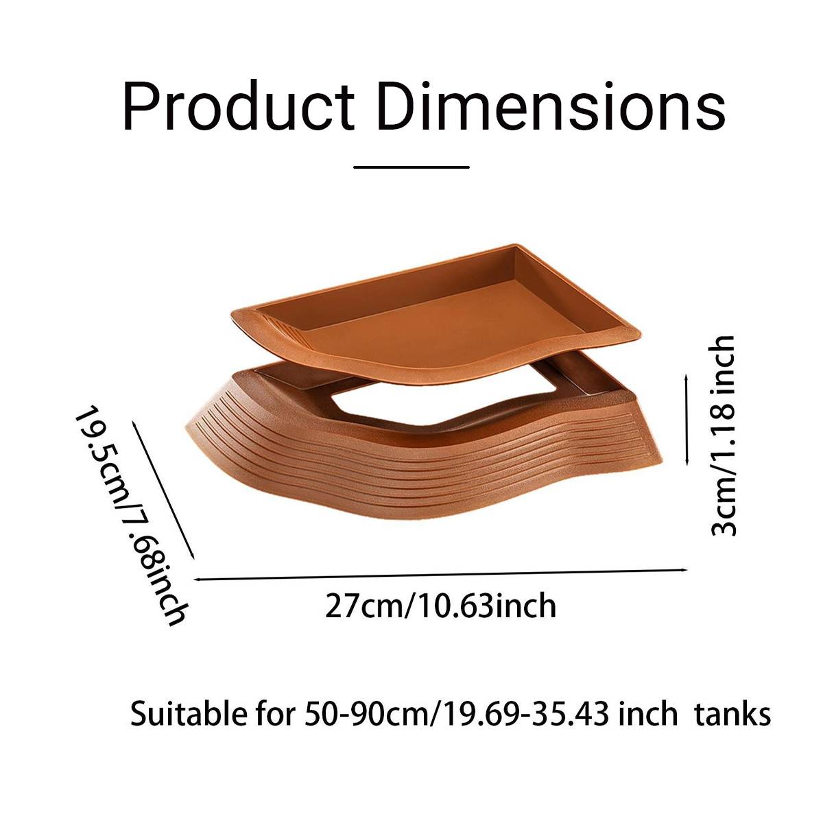 Reptile Basking Platform - Floating Turtle Frog Gecko Habitat (S)