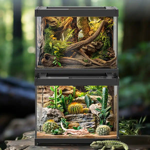 Glass Reptile Terrarium Habitat Tank