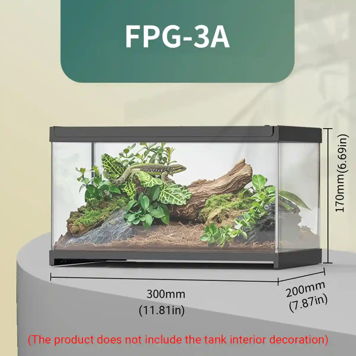 Glass Reptile Terrarium Habitat Tank