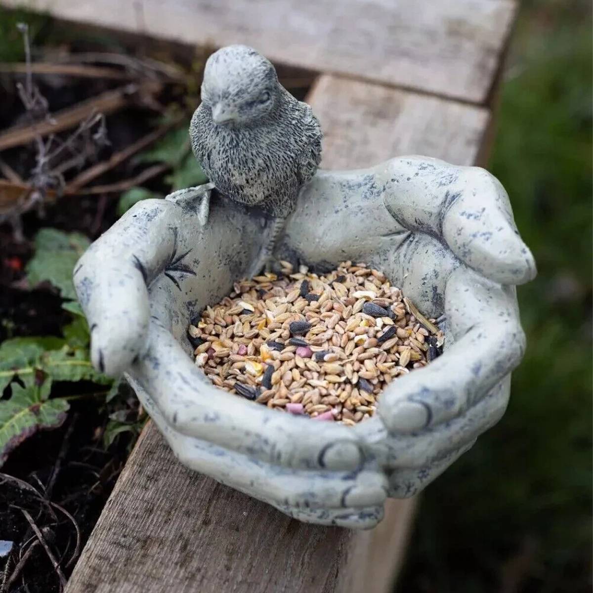 Resin Bird Feeder Garden Bird Bath Bowl