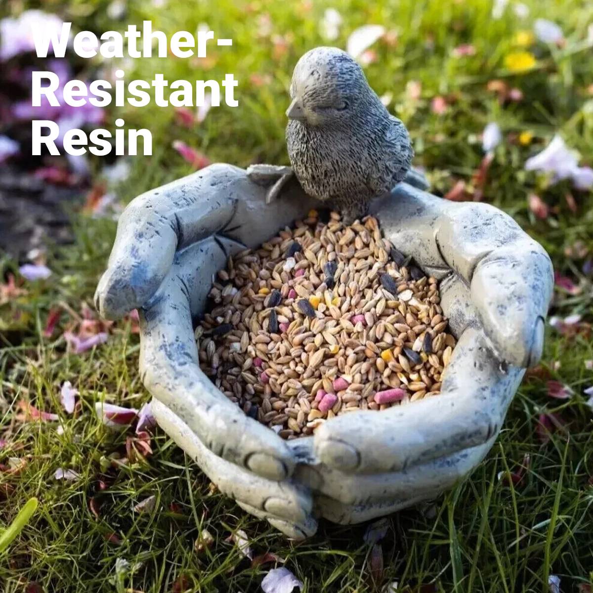 Resin Bird Feeder Garden Bird Bath Bowl
