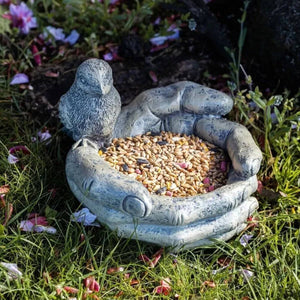 Resin Bird Feeder Garden Bird Bath Bowl