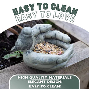 Resin Bird Feeder Garden Bird Bath Bowl