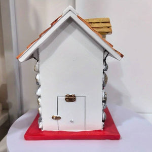 Bird House Stone Cottage Resin Nest