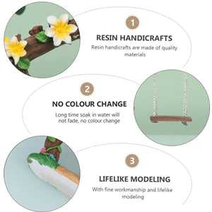 Miniature Resin Swing Garden Decor