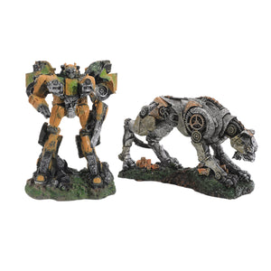 Robotic Aquarium Ornament Resin Fish Tank Decoration