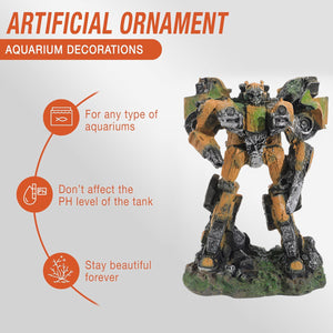 Robotic Aquarium Ornament Resin Fish Tank Decoration