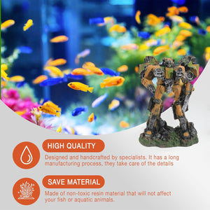 Robotic Aquarium Ornament Resin Fish Tank Decoration
