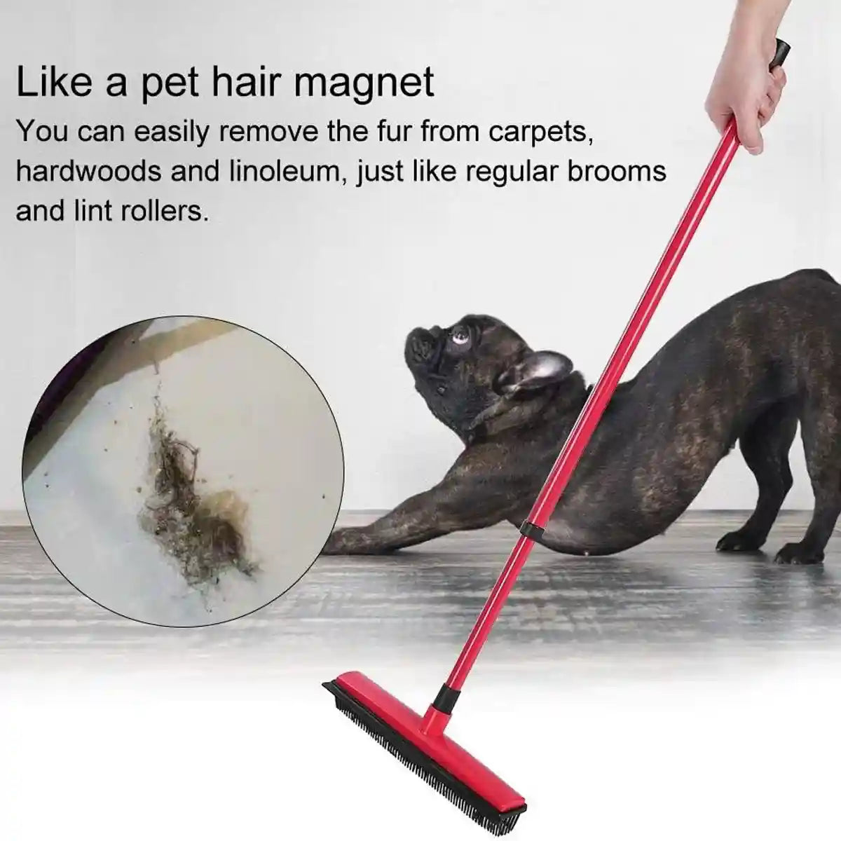 Rubber Broom Pet Hair Remover