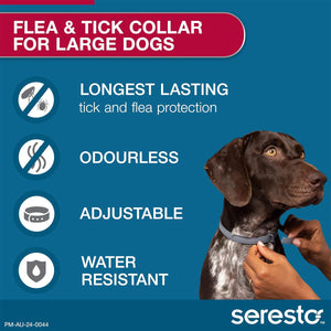 SERESTO Flea & Tick Collar for Medium to Large Dogs