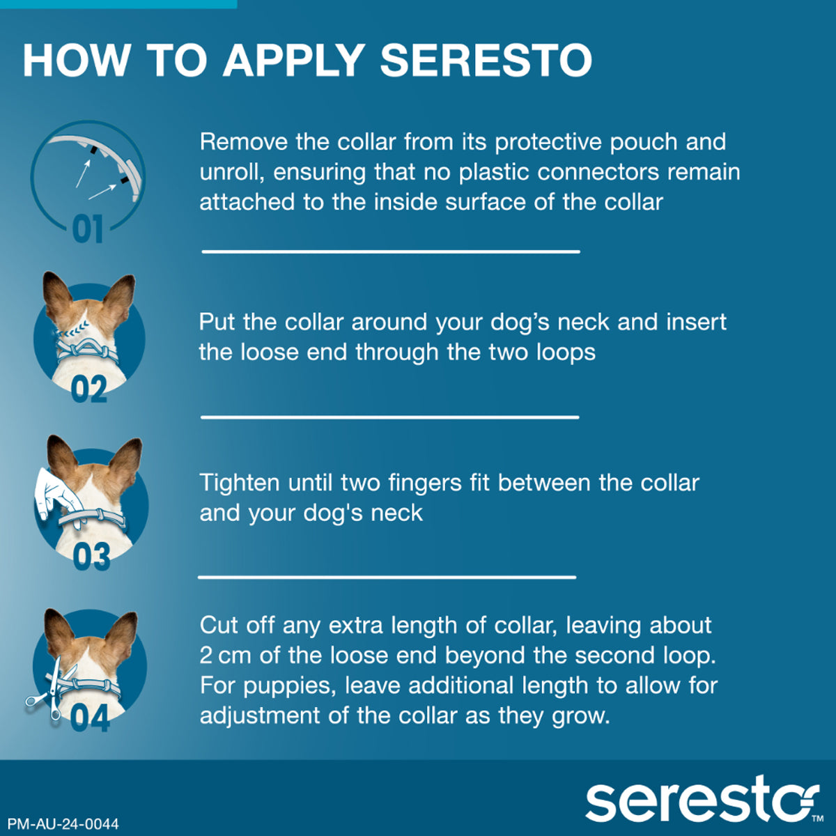 Seresto Flea & Tick Collar for Puppies and Small Dogs