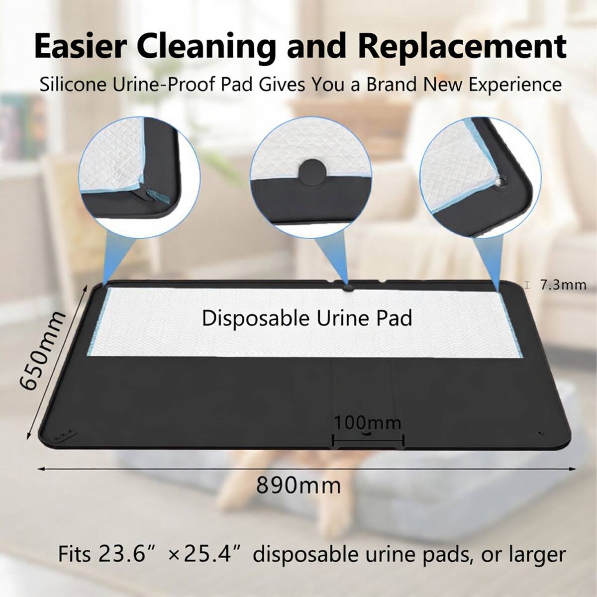 Dog Pee Pads - Reusable Washable Pet Urine Training Pads
