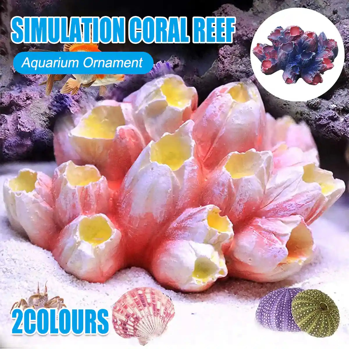 Simulation Coral Reef Aquarium Decorations