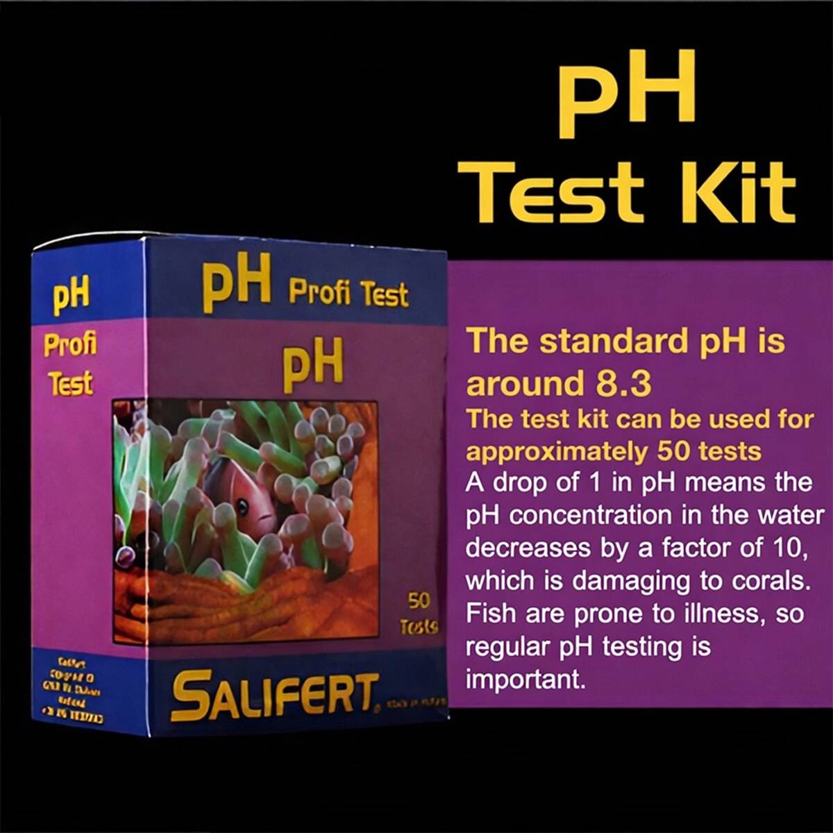 Saltwater Test Kit - Reef Aquarium PH NO2 NO3 KH PO4 Test Reagent